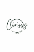 Circular logo with the handwritten name “Chrissy” across the top and “Arch Coaching” curved beneath it.